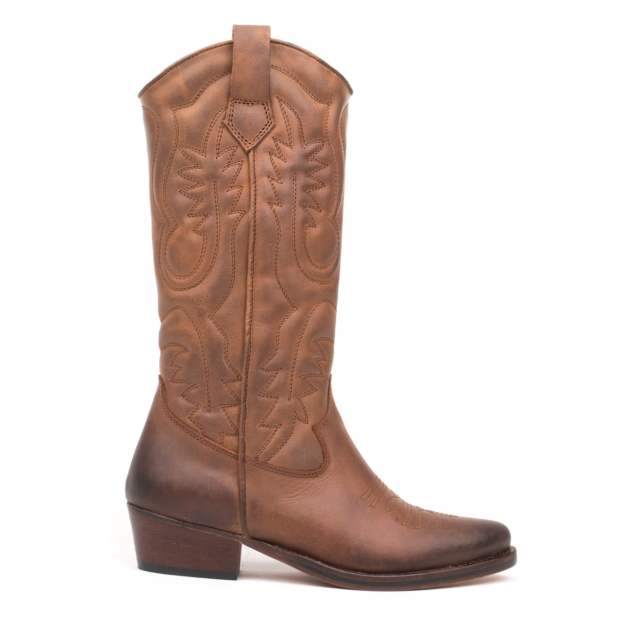 Torado line dance boots Cognac leather
